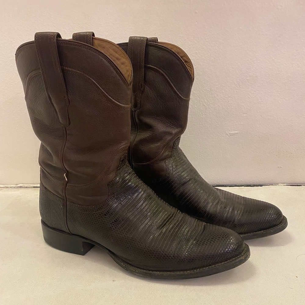 TECOVAS NASH LIZARD ROPING BOOT - 11.5 W